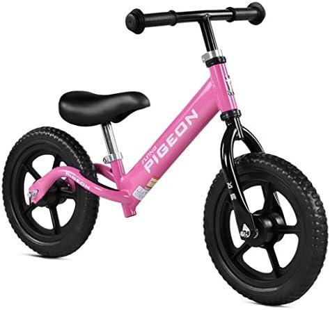 ペダルなし自転車 子供用 幼児用 女の子用ピンクプッシュバイク 調節可能なシート