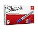 Sharpie 30003 Permanent Markers, Fine Point, Blue, 12 Count primary