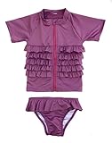 SwimZip Little Girl Rash Guard Swimwear Set 
