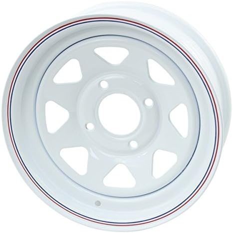 Unique 15" X 10" Vw Bug 4X130mm Lug White Steel Wheel 3-1/2" Back Space