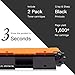 Uniwork 17A CF217A Compatible Toner Cartridge Replacement for HP 17A CF217A use for Laserjet Pro M102w M130fw, Laserjet Pro MFP M130fw M130nw M130fn M130a Printer, 2 Black (with Chip)