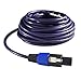 Yoico 2Pcs 25 Feet Professional Speakon to Speakon Cables Wire Speaker Audio Amplifier Cord 7mm with Twist Lock