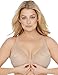 Glamorise Women's Full Figure Front Close Lace T-Back Wonderwire Bra #1246