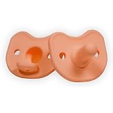 Kids Heroes Newborn Pacifiers, 0-3 Months, Pink, 2-Pack | BPA-Free Silicone, One-Piece Design, Vent Holes, Lightweight, Orthodontic, Breast-Like Pacifiers
