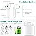 Wireless Earbuds, Bluetooth 5.0 Headphones True Wireless HD Stereo Sound Earbuds, in-Ear Headset 30h Playtime with Built-in Microphone Portable Charging Case