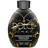 Dolce Black Bronzer Tanning Lotion - Outdoor/Indoor Tanning Lotion for Tattoo & Color Fade Protection - Anti-Orange, Anti-Agi