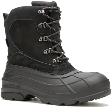 Kamik Inception Men\'s Winter Boots Black Suede Size 8 Hubert main image 4