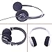 Bingle Super Stretch Headphone Covers Germproof Deodorizing Sweat Absorption and Washable Ear Cover for Most On Ear Headphones with 5~8cm Earpads (HC-M9B)