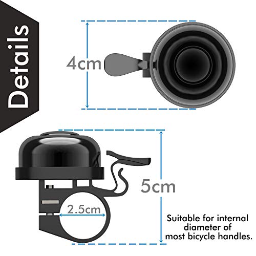 image for Sportout 2 Pack Bike Bell, Bicycle Bell, Loud Crisp Clear Sound for Ro