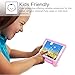 Fintie Case for iPad 6th Generation 2018 / iPad 5th Generation 2017 / iPad Air 2 / iPad Air (9.7 Inch) - Kiddie Series Light Weight Shock Proof Convertible Handle Stand Cover Kids Friendly, Pink