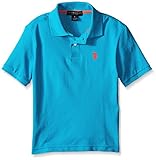 U.S. Polo Assn. Boys' Classic Polo Shirt, Teal Blue,8