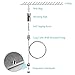 OTTFF 8 Pcs Lights Suspension Lights Installation Hardware Kit/Billboard/LED Panel Light/Painting Exhibition Display Adjustable Fastener - 3.2 feet Steel Cable - Load 3KG Per Strip