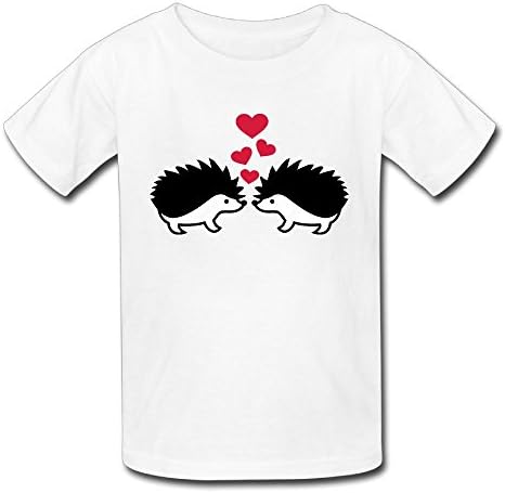 Hoeless Hedgehogs LoveInfant Short Sleeve TeeComfortable Shirt 18 Months White