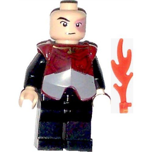 LEGOAvatar Prince Zuko Complete Minifigure Minifig with Orange Fire Piece and Body Armor
