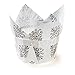 Panificio Premium 1.2-oz Baking Cups: Regular-Petal Paper Baking Cups Perfect for Muffins, Cupcakes or Mini Snacks – Vintage Floral Design – Disposable and Recyclable – 200-CT