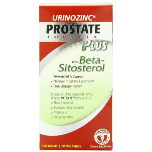 Urinozinc Prostate Formula Plus with Beta-Sitosterol - 180 Tablets image