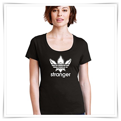 Stranger Things Inspired Adidas Logo T-shirt. Demogorgon Stranger Things T-Shirt
