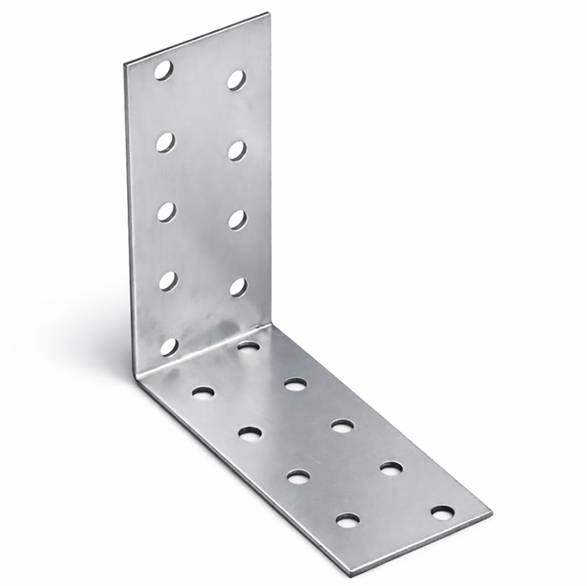 90mm x 90mm x 40mm Galvanised Perforated Angle Plate Bracket Connector for Wood 2mm Thick Steel Corner Bracket Metal L Plate Heavy Duty KM16 (Pack of 20) L07-08ABC โ image 1