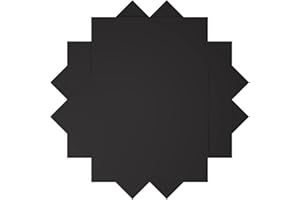 KEUKENKET 4pcs Super Strong Flexible Magnetic Sheet,Single Sided Magnetic Bendable Flexible Magnet,Black Magnetic Pad for Process Cutting Dies,Black Flat Magnets for Cars DIY,8.27" Wide,12" Long,0.77mm Th