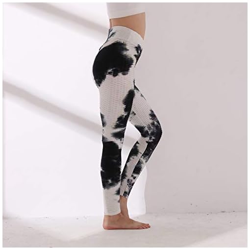 HHoo88 Women Push Up Leggings Workout Fitness Sports Pants Tie-Dyed Running Athletic Yoga Pants Anti Cellulite Scrunch… - Image 5