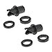 MagiDeal 2 Pieces Inflatable Boat Kayak Air Foot Pump Valve Adapters Universal For Halkey-Roberts HR Hose Valve