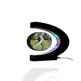 Glovion DIY C Shape Magnetic Levitation Anti Gravity Suspending Photo Picture Frame -Colorful Decoration Light