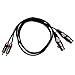 Seismic Audio SAXMRM-2x5 Dual XLR Female to Dual RCA Male 5-Feet Patch Cable