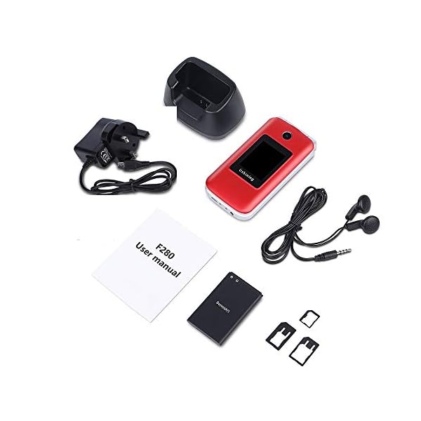 Ushining-Senior-Flip-Mobile-PhoneBig-Button-Mobile-Phone-For-ElderlyDual-SIM-Unlocked-Card-Long-Standby-with-28-Large-Screen-SOS-Button-FM-Radio-Torch-and-Charging-Cradle-Red USHINING Senior Flip Mobile Phone,Big Button Mobile Phone For Elderly,Dual SIM Unlocked Card Long Standby with 2.8…