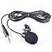 HDE 3.5mm Lavalier Microphone Mini Hands Free Clip On Lapel Mic for Smartphones Cameras Recorders PCs and More
