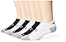 Starter Men's 6-Pack Athletic No-Show Heel-Guard Socks, Prime Exclusive, White/Black, Large (Shoe Size 9-12)