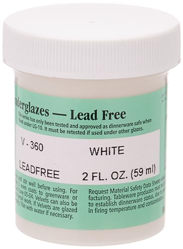 AMACO Velvet Underglaze, 2 oz Jar, White