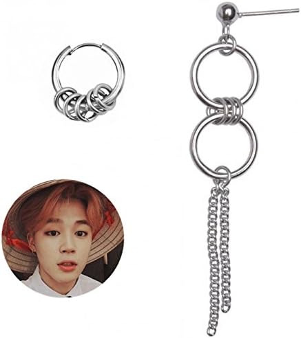 Unisex Bangtan Boy Album BTS JIMIN Stud Earring 1 Pair