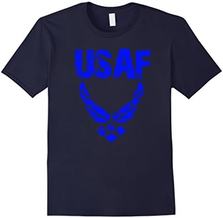 Mens U.S. AIR FORCE TSHIRT ORIGINAL USAF LOGO T-SHIRT USAF GIFT Large Navy