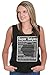 Brisco Brands Super Saiyan Nutrition Label Funny Dragon Ball Z Tank Top Shirt, Black, X-Large