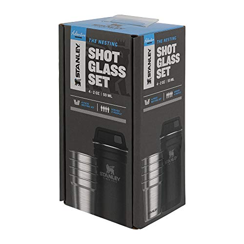 Stanley Adventure Nesting Shot Glass Set, 4 Stainless Steel Shot