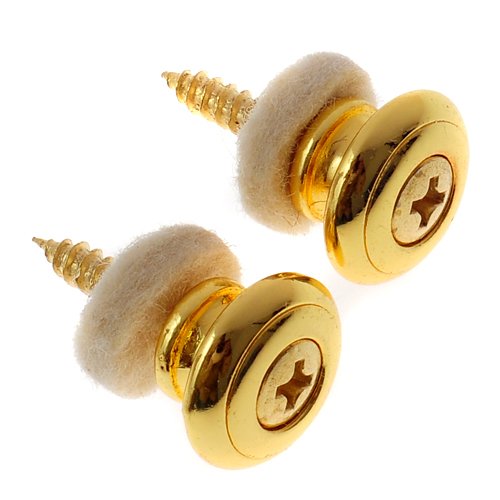 gold Mushrooms head Guitar Strap buttons guitar parts