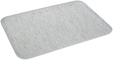 Fog Linen Work Linen Coated Tray (M) LXT001M-GWS Grey Stripe, Medium