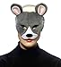 Forum Novelties Deluxe Plush Gray Mouse Animal Half Mask