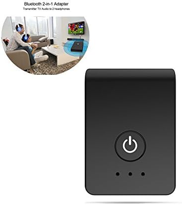 Bluetooth Receiver/Transmitter 2-in-1 3.5mm Wireless Bluetooth Adapter for Home/Car Stereo System Around 2 Bluetooth devices