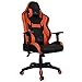 [Upgrade to Large Size] Kinsal Gaming Chair High-back Racing Chair, Ergonomic Computer Chair, Leather Premium Swivel Executive Office Chair Including Headrest and Lumbar Pillow (Orange/Black)