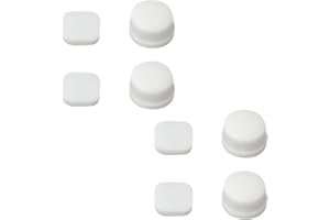 SG Store 8PCS Game Console Screw Hole Silicon Rubber Cover Front and Back Compatible with Nintendo New 3DS Console