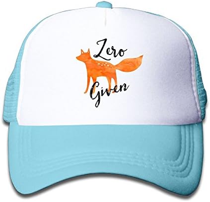 KAOMAOXI Adjustable Peaked Mesh Cap Zero Fox Given Trucker Hat For Newborn