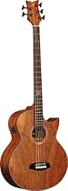 Ortega Guitars D3C-5 Deep Series Three 5-String Acoustic Bass with Paldao Top/Body, Gloss Finish
