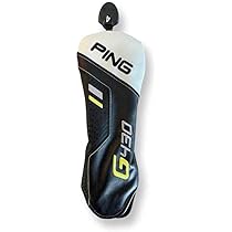 PING G430 Fairway Wood Headcover, Black-White-Yellow-Gray, Leather