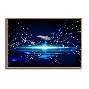 Framed Canvas Wall Art for Living Room, Bedroom Dreamland Theme Canvas Prints for Modern Home Decoration Ready to Hang - 16"x24" inches