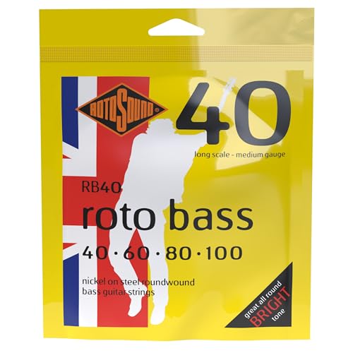 ROTOSOUND ロトサウンド ベース弦 Nickel on Steel Roundwound / Medium (.040-.100) RB40