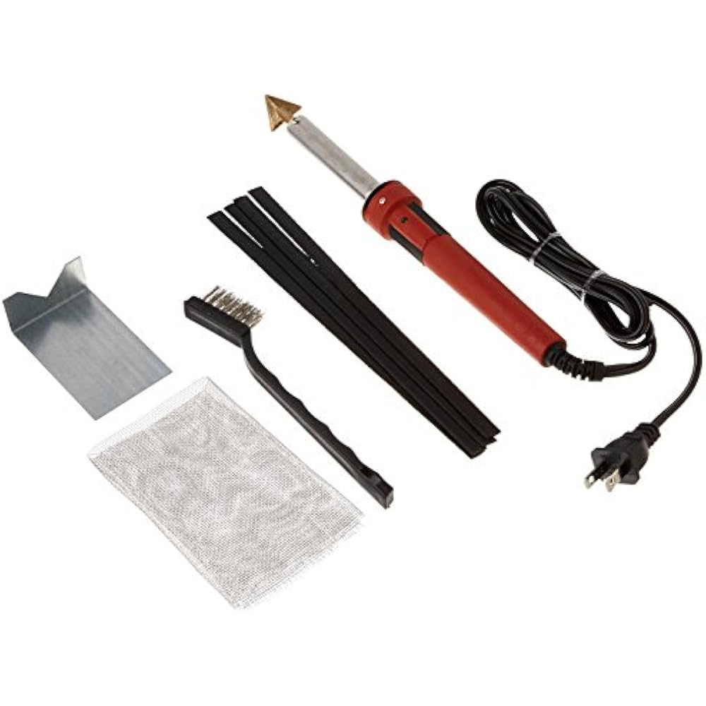 010143 Plastic Welding Kit Black Rods Mesh, 80W Iron Power Heat Guns
