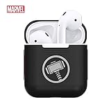 AirPods Case Marvel Avengers Case for AirPods Protective Silicone AirPods Case Compatible with Apple AirPods 1 & 2, Marvel AirPod Case (Black Thor)