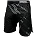 Hayabusa Metaru Charged Brazilian Jiu Jitsu and MMA Shorts (Black/Grey, 34)