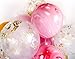 Modern Pink and Gold Confetti Marble Balloon Party Decoration (20pcs, 12